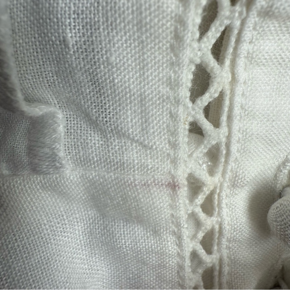 Saint Armont Lulu Broderie Mini Dress Ivory Eyelet Shirt Dress NWT S - Picture 10 of 10